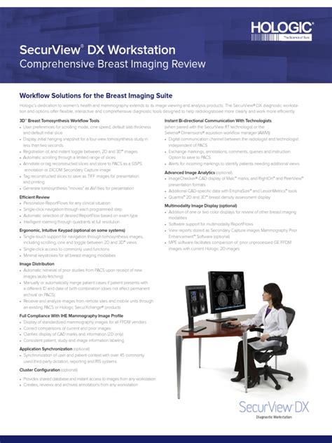 Securview Workstation Solutions Comprehensive Breast Imaging