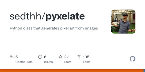 sedthh/pyxelate: Python class that generates pixel art from images - Github