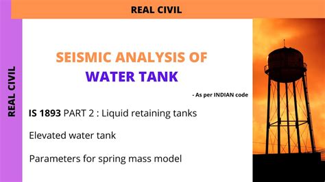 Read Seismic Response Of Elevated Water Tanks An Overview 