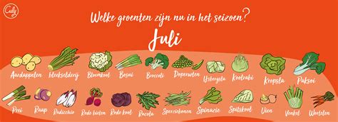 seizoensgroenten juli