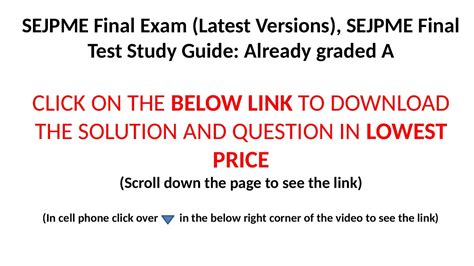 Read Online Sejpme Study Guide 