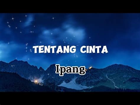 SEKILAS TENTANG DIRIMU - IpangTentang Cinta TUTORIAL GITAR | Petikan TAB