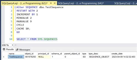 select sequence sql server