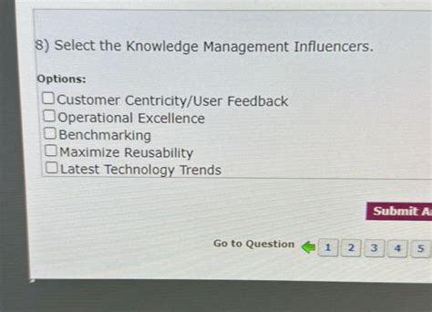 Select The Knowledge Management Influencers