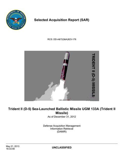 Selected Acquisition Report