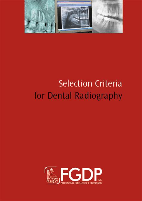 selection criteria for dental radiography skype