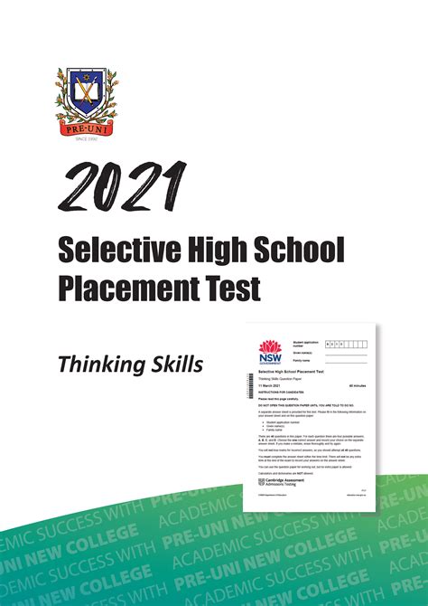 Read Online Selective High School Test Sample Paper 