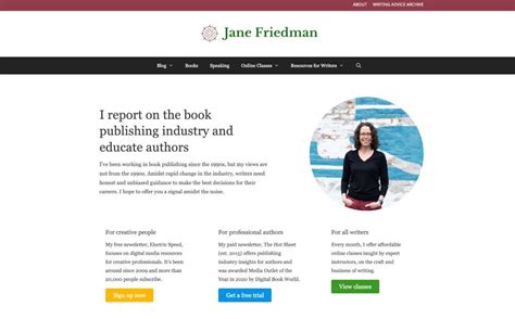 self published author websites biography