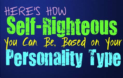 Self Righteous Types Nyt