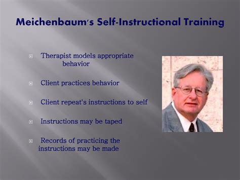 self-instructional methods meichenbaum biography