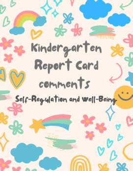 Download Self Regulation Examples Report Card Comments 