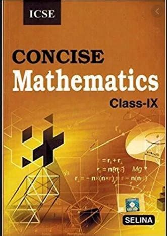 Read Selina Concise Mathematics For Icse Class Solution 
