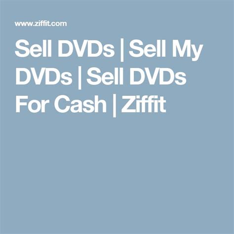 Sell My Dvds