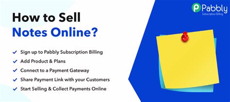 Sell Notes Online