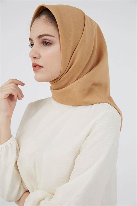 Sell Ranaya Plain Hijab Khaki Scarves Berrybenka Com Warna Khaki Hijab - Warna Khaki Hijab