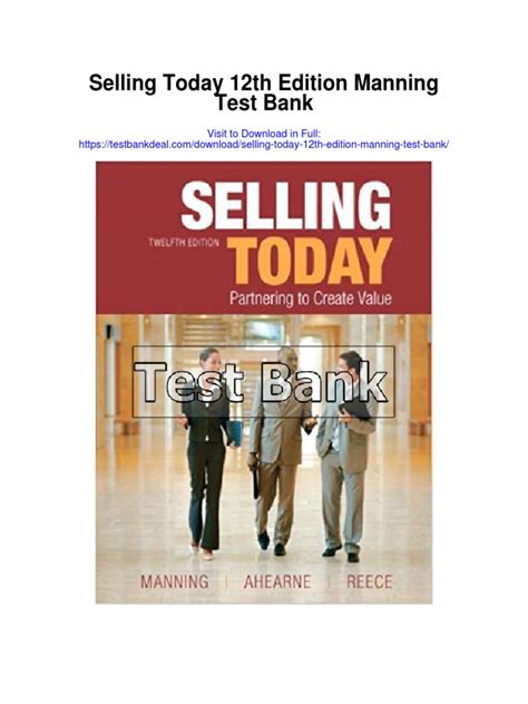 Full Download Selling Today 12Th Edition Case Study Answer 