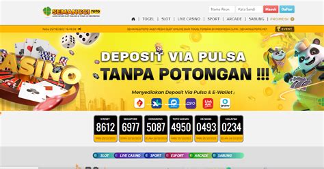 SEMANGGITOTO RESULT Daftar Link Slot Online Dan Togel Online Terpercaya