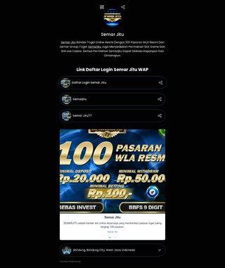 SEMAR 77 JITU - Semar Jitu Daftar Login Semar Jitu77 Link Alternatif WAP