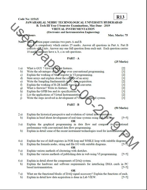 Read Semester I Paper 4 Virtual Instrumentation 