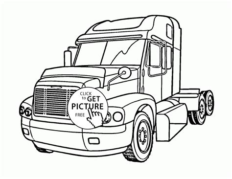 Semi Truck Coloring Page Worksheets 99worksheets Semi Truck Trailer Coloring Pages - Semi Truck Trailer Coloring Pages