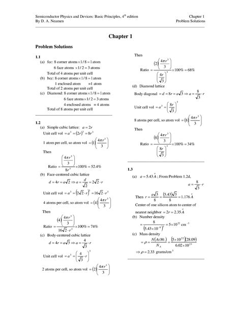 semiconductor physics and devices 4th solution