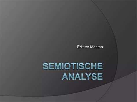 semiotische analyse
