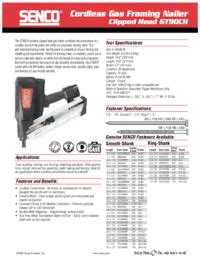 Read Online Senco 601 User Guide 