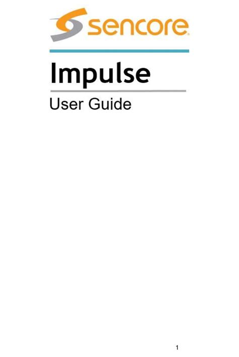 Read Sencore Manuals User Guide 