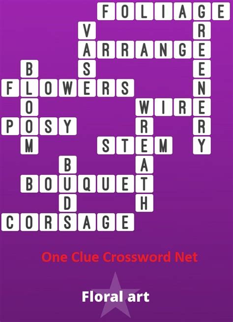 send a floral message Crossword Clue Wordplays.com