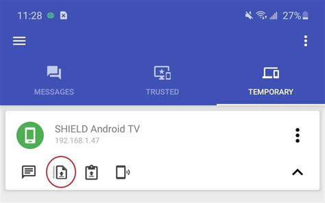 Send Files To Nvidia Shield