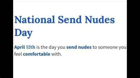 send nudes day