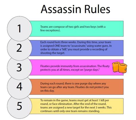 Senior Assassin Rules
