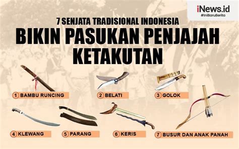 senjata yang dipakai indonesia pada masa penjajahan adalah