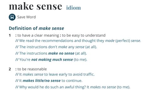 sense meaning