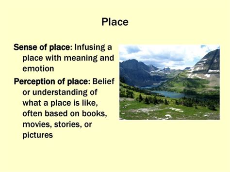 Sense Of Place