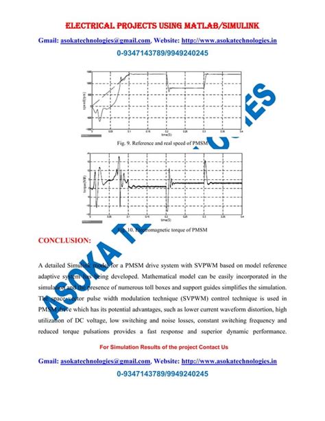 Read Sensor Less Speed Control Of Pmsm Using Svpwm Technique 