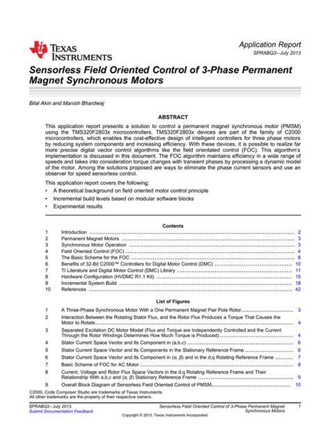 Full Download Sensorless Field Oriented Control Of 3 Phase Permanent 