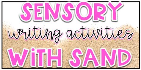 Sensory Writing Activities With Sand Mrs V 039 Sensory Writing Activities - Sensory Writing Activities