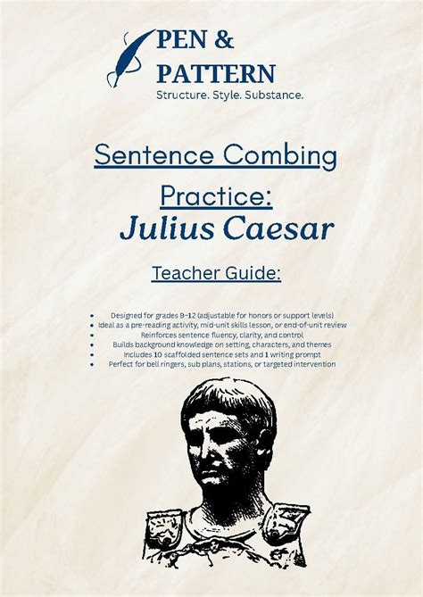 Sentence Completion For Julius Caesar