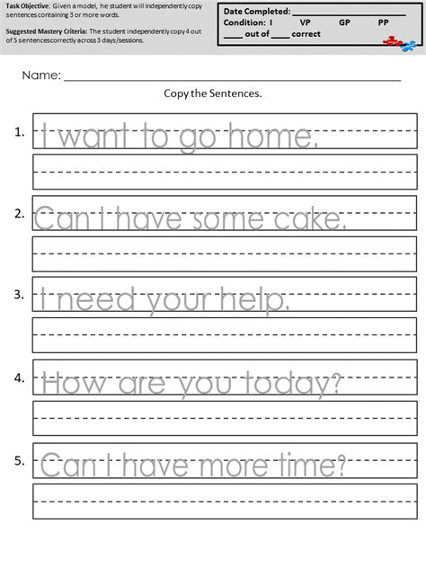 Sentence Copying Worksheets English Resource Twinkl Usa Tracing Sentences Worksheet - Tracing Sentences Worksheet
