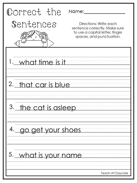 Sentence Correction Worksheets Easy Teacher Worksheets Sentence Revision Worksheet - Sentence Revision Worksheet