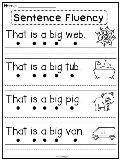 Sentence Fluency Worksheets Learny Kids Sentence Fluency Worksheet - Sentence Fluency Worksheet