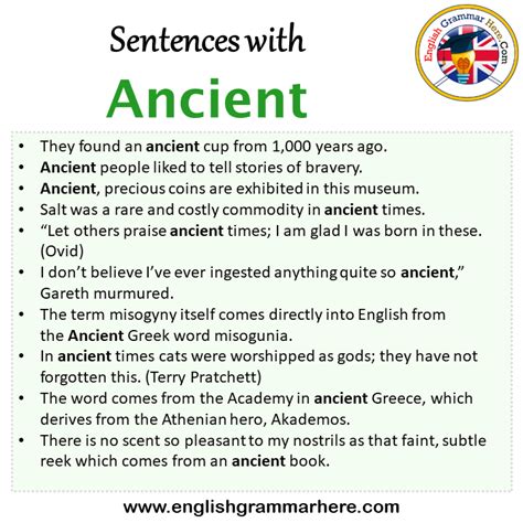 Sentence Of Ancient