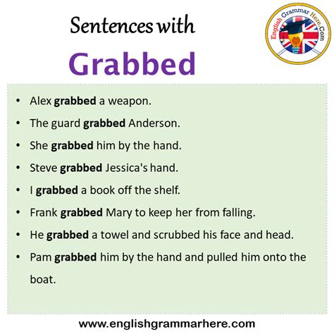 Sentence On Grabbed