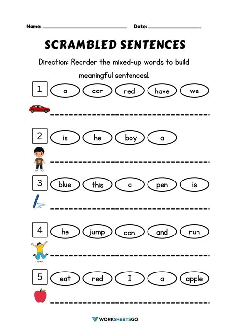 Sentence Scramble The Teacheru0027s Room Sentence Unscramble Worksheet - Sentence Unscramble Worksheet