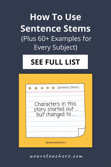 Sentence Stems How To Use Them Examples For Sentence Stems For Science - Sentence Stems For Science