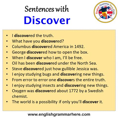 Sentence With Discover