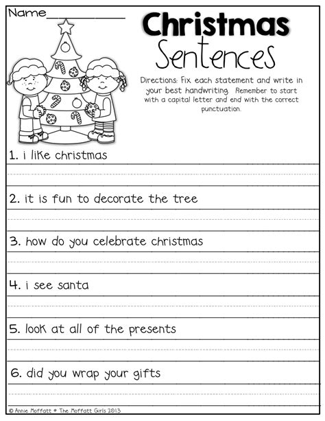 Sentence Writing Practice Seasonal And Holiday Themed Practice Writing Sentences Worksheet - Practice Writing Sentences Worksheet