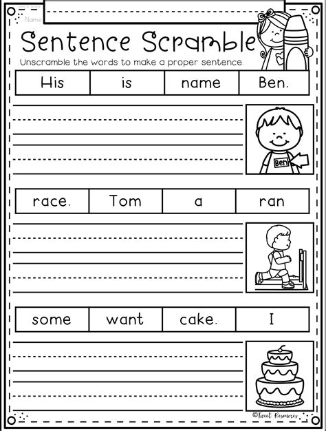 Sentence Writing Worksheets For 1st Graders Online Splashlearn Editing Sentences First Grade - Editing Sentences First Grade