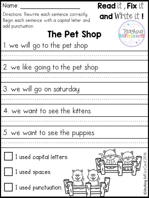 Sentence Writing Worksheets For 2nd Graders Online Splashlearn Second Grade Handwriting Worksheets - Second Grade Handwriting Worksheets